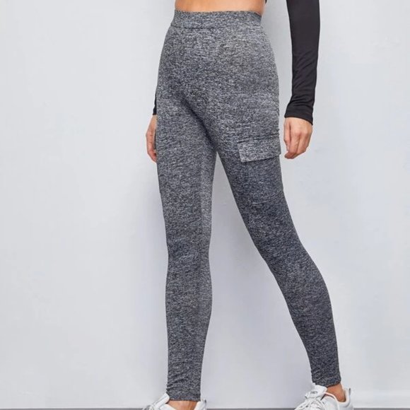 Flap Pocket Side Marled Fitted XL Pants - Picture 2 of 5